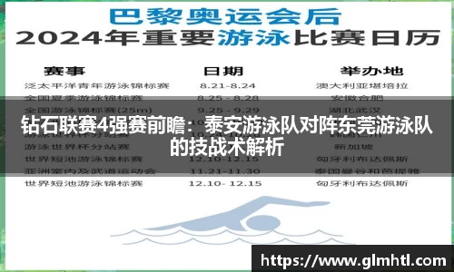 钻石联赛4强赛前瞻：泰安游泳队对阵东莞游泳队的技战术解析